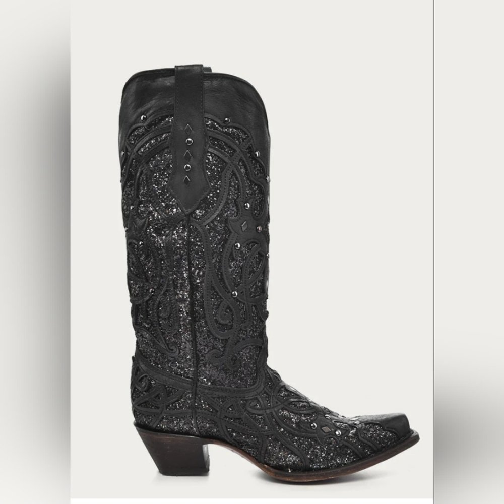 Corral C3423 Black Embellished Western Boots Size 9.5